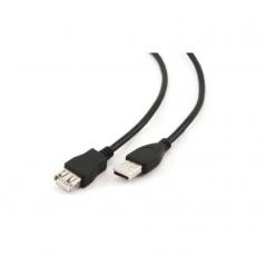 Cable Alargador USB AM/AH 3GO C109/ 2m/ Negro
