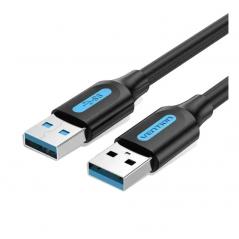 Cable USB 3.0 Vention CONBG/ USB Macho - USB Macho/ 1.5m/ Negro
