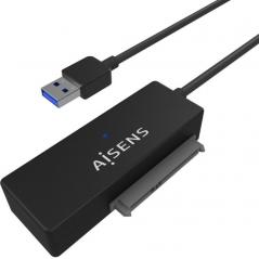 Adaptador para Discos Duros 2.5'/3.5' Aisens ASE-35A01B/ USB 3.0 - SATA/ con Alimentador