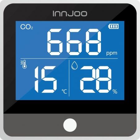 Medidor de CO2 - Calidad del Aire Innjoo/ Múltiples Alertas - Imagen 1