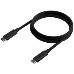 Cable USB 3.2 Tipo-C Aisens A107-0706 5GBPS 3A 60W/ USB Tipo-C Macho - USB Tipo-C Macho/ 4m/ Negro