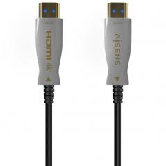 Cable HDMI 2.0 AOC 4K Aisens A148-0699/ HDMI Macho - HDMI Macho/ 125m/ Negro