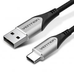 Cable USB 2.0 Vention CODHI/ USB Tipo-C Macho - USB Macho/ 3m/ Gris