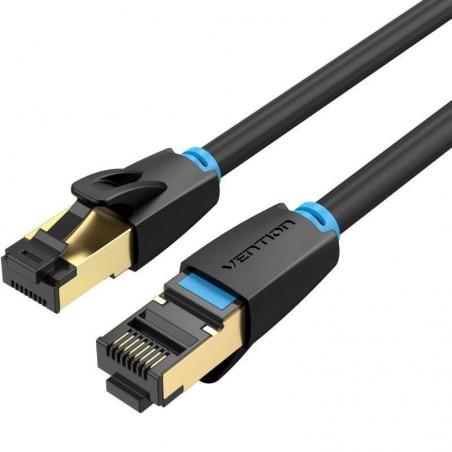 Cable de Red RJ45 SFTP Vention IKABF Cat.8/ 15m/ Negro