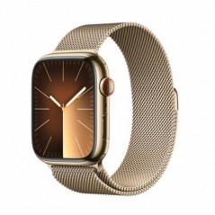 Apple Watch Series 9/ Gps/ Cellular/ 45mm/ Caja de Acero Oro/ Correa Milanese Loop Oro