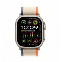 Apple Watch Ultra 2/ GPS/ Cellular/ 49mm/ Caja de Titanio/ Correa Loop Trail Naranja/Beis S/M