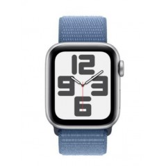 Apple Watch SE 3rd/ Gps/ 44mm/ Caja de Aluminio Plata/ Correa Deportiva Loop Azul Invierno
