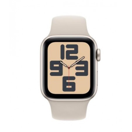 Apple Watch SE 3rd/ Gps/ 40mm/ Caja de Aluminio Blanco Estrella/ Correa Deportiva Blanco Estrella S/M