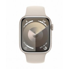 Apple Watch Series 9/ GPS/ 45mm/ Caja de Aluminio Blanco Estrella/ Correa Deportiva Blanco Estrella M/L