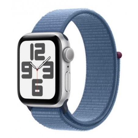 Apple Watch SE 3rd/ Gps/ 40mm/ Caja de Aluminio Plata/ Correa Deportiva Loop Azul Invierno