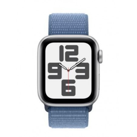 Apple Watch SE 2 Gen 2023/ GPS/ Cellular/ 40mm/ Caja de Aluminio Plata/ Correa Deportiva Loop Azul Invierno