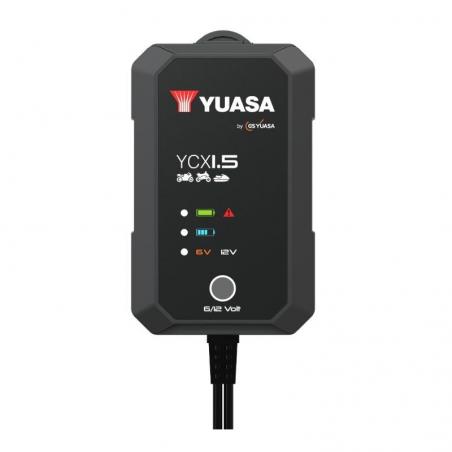 Cargador de Baterías para Motos Yuasa YCX1.5 6-12V/ 1.5A