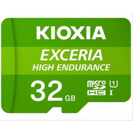 MICRO SD KIOXIA 32GB EXCERIA HIGH ENDURANCE UHS-I C10 R98 CON ADAPTADOR