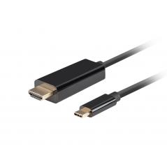 CABLE USB-C A HDMI LANBERG MACHO/MACHO 4K 60HZ 1.8M NEGRO