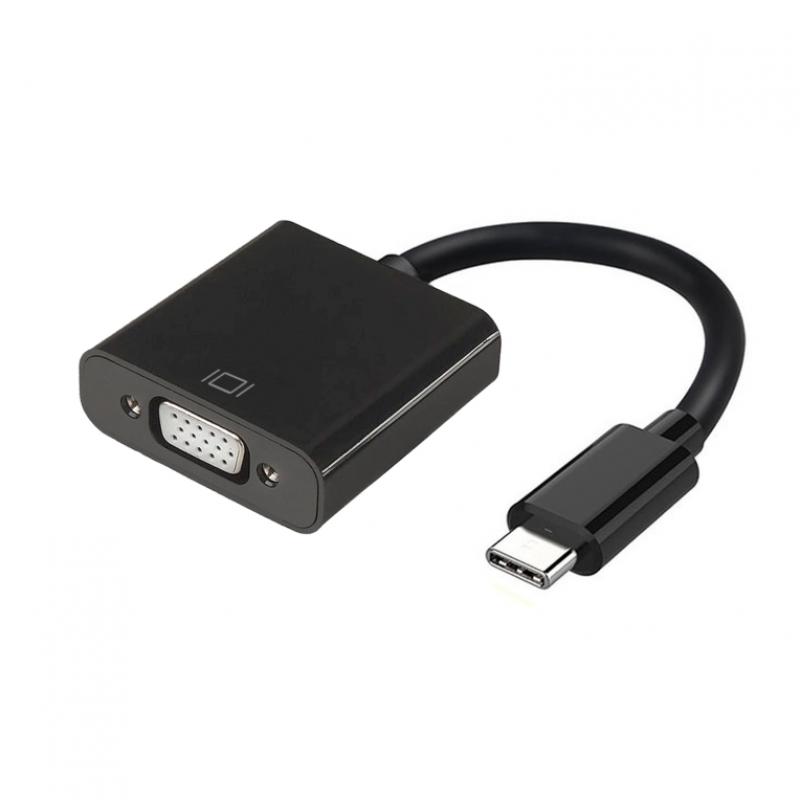 CONVERSOR AISENS USB-C A VGA USB-C M-HDB15 H NEGRO 15CM