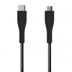 Cable USB 2.0 Aisens A107-0350/ USB Tipo-C Macho - MicroUSB/ 2m/ Negro