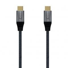 Cable USB 2.0 Tipo-C Aisens A107-0629/ USB Tipo-C Macho - USB Tipo-C Macho/ 2m/ Gris