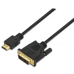 Cable HDMI Aisens A117-0090/ DVI Macho - HDMI Macho/ 1.8m/ Negro