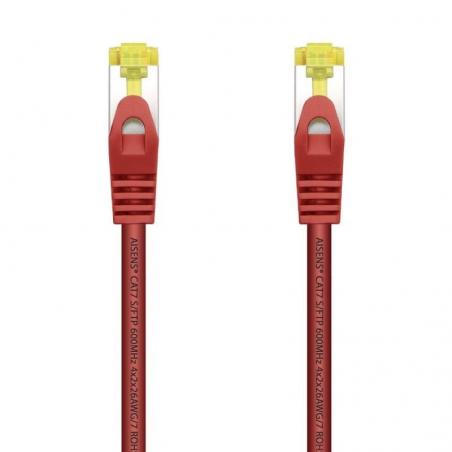 Cable de Red RJ45 SFTP Aisens A146-0469 Cat.7/ 50cm/ Rojo