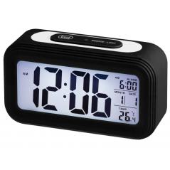 DIGITAL CLOCK WITH ALARM AND THERMOMETER TREVI SL 3068 S BLACK