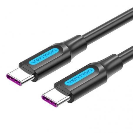 Cable USB 2.0 Tipo-C Vention COTBH USB Tipo-C Macho - USB Tipo-C Macho/ 2m/ Negro