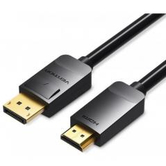 Cable Conversor Vention HADBI/ DisplayPort Macho - HDMI Macho/ 3m/ Negro