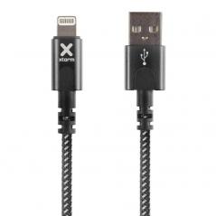 Cable USB 2.0 Lightning Xtorm CX2011/ USB Macho - Lightning Macho/ 1m/ Negro
