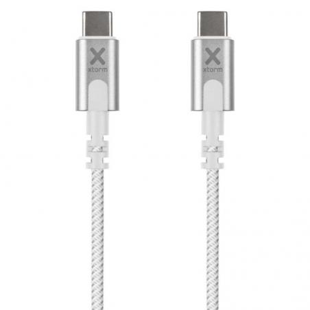 Cable USB Tipo-C Xtorm CX2070/ USB Tipo-C Macho - USB Tipo-C Macho/ 1m/ Blanco