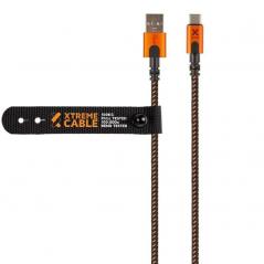 Cable USB Tipo-C Xtorm CXX004/ USB Tipo-C Macho - USB Macho/ 1.5m/ Naranja y Negro