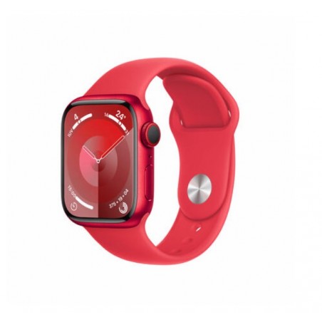 Apple Watch Series 9/ GPS/ 45mm/ Cellular/ Caja de Aluminio Rojo/ Correa Deportiva Rojo M/L