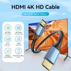Cable HDMI 2.0 4K Vention ALHSI/ HDMI Macho - HDMI Macho/ 3m/ Azul