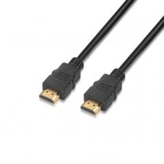 Cable HDMI 2.0 4K Aisens A120-0372/ HDMI Macho - HDMI Macho/ Hasta 10W/ 2250Mbps/ 10m/ Negro