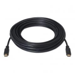 Cable HDMI 2.0 4K Aisens A120-0373/ HDMI Macho - HDMI Macho/ Hasta 10W/ 2250Mbps/ 15m/ Negro