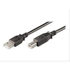 CABLE USB 2.0 A A B M/M, AWG28, DE 1,0 METRO.