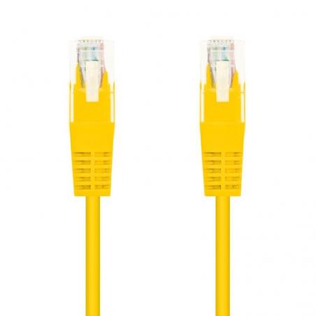 Cable de Red RJ45 AWG24 UTP Nanocable 10.20.0401-Y Cat.6/ 1m/ Amarillo