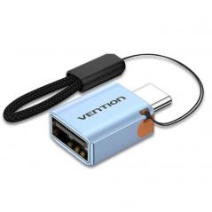 Adaptador OTG USB 3.1 Vention CUBH0/ USB Tipo-C Macho - USB Hembra/ Gris