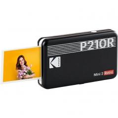 Impresora Portátil Fotográfica Kodak Mini 2 Retro/ Tamaño Foto 53.3x86.3mm/ Incluye 2x Papel Fotográfico/ Negra