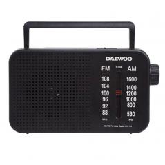 Radio Portátil Daewoo DW1123/ Negra