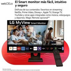 Smart Monitor LG MyView 27SR50F-B 27'/ Full HD/ Smart TV/ Multimedia/ Negro